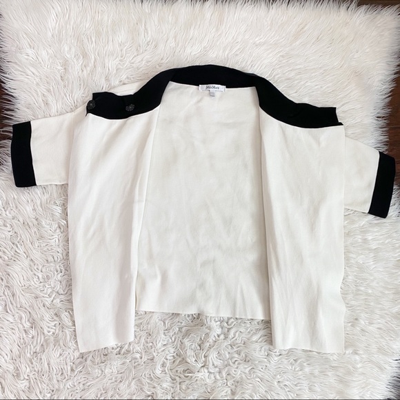 MaxMara Split Front Cropped Light Sweater - Picture 5 of 6